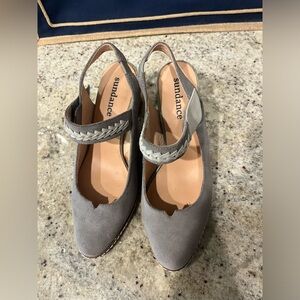 Sundance Mary Jane light gray size 7.5 medium Euro 38